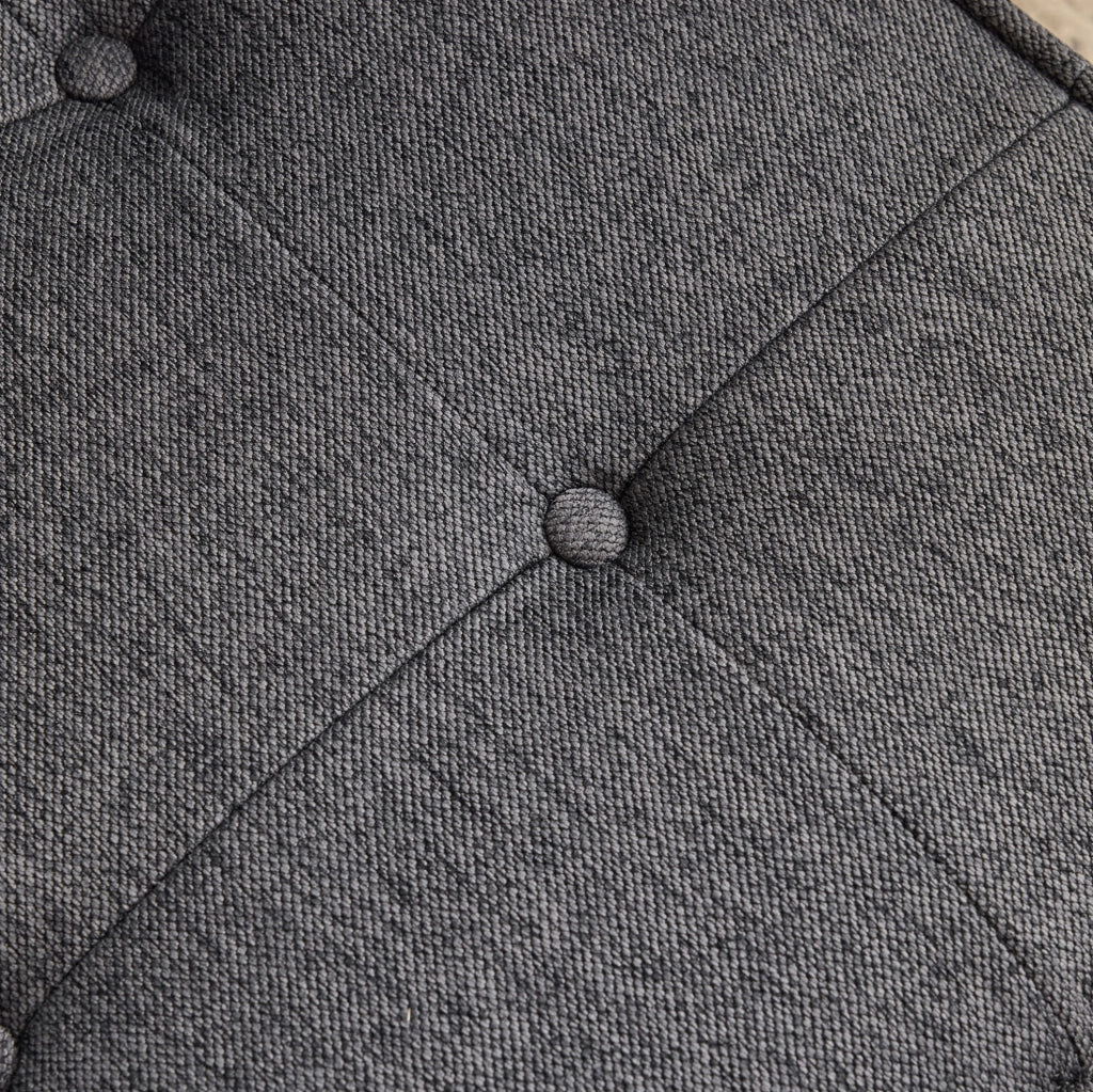 Divano Relax Modulare Compatto in Tessuto Lino Grigio Scuro