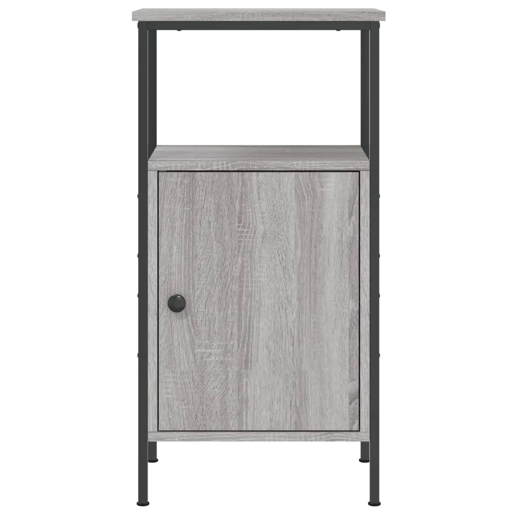 Comodino | Armadio da Notte | Mobiletto da notte Grigio Sonoma 41x31x80 cm in Legno Multistrato