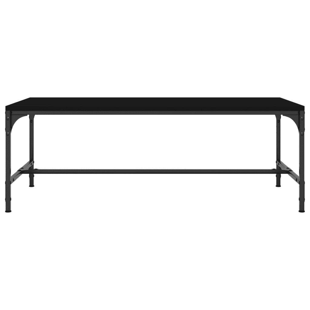 Tavolino da Salotto Nero 100x50x35cm Legno Multistrato