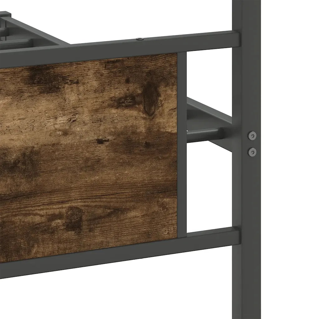 Giroletto senza Materasso Rovere Fumo 100x190 cm in Truciolato