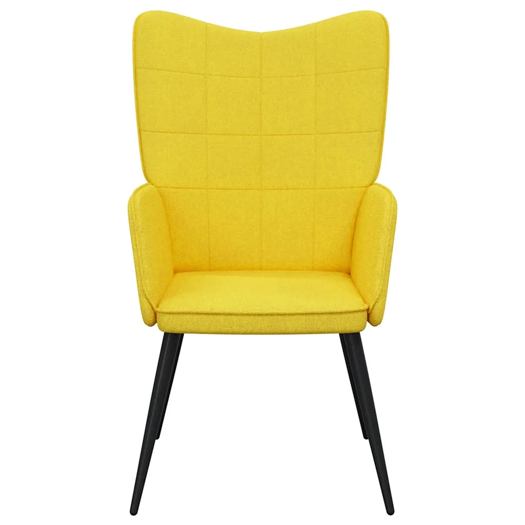 Sedia Relax Giallo Senape in Tessuto 327948