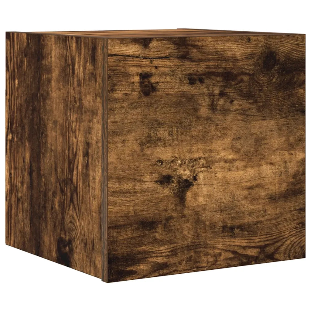 Armadietto TV Montato a Parete Rovere Fumo 30,5x30x30 cm cod mxl 15770