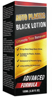 Riparatore di Plastica per Auto - Restaura la Finitura - Ripristina la Trim Vetrata - Interiore/Esterno - Restaura la Finitura Vetrata - Nero - Restaura la Finitura Plastica