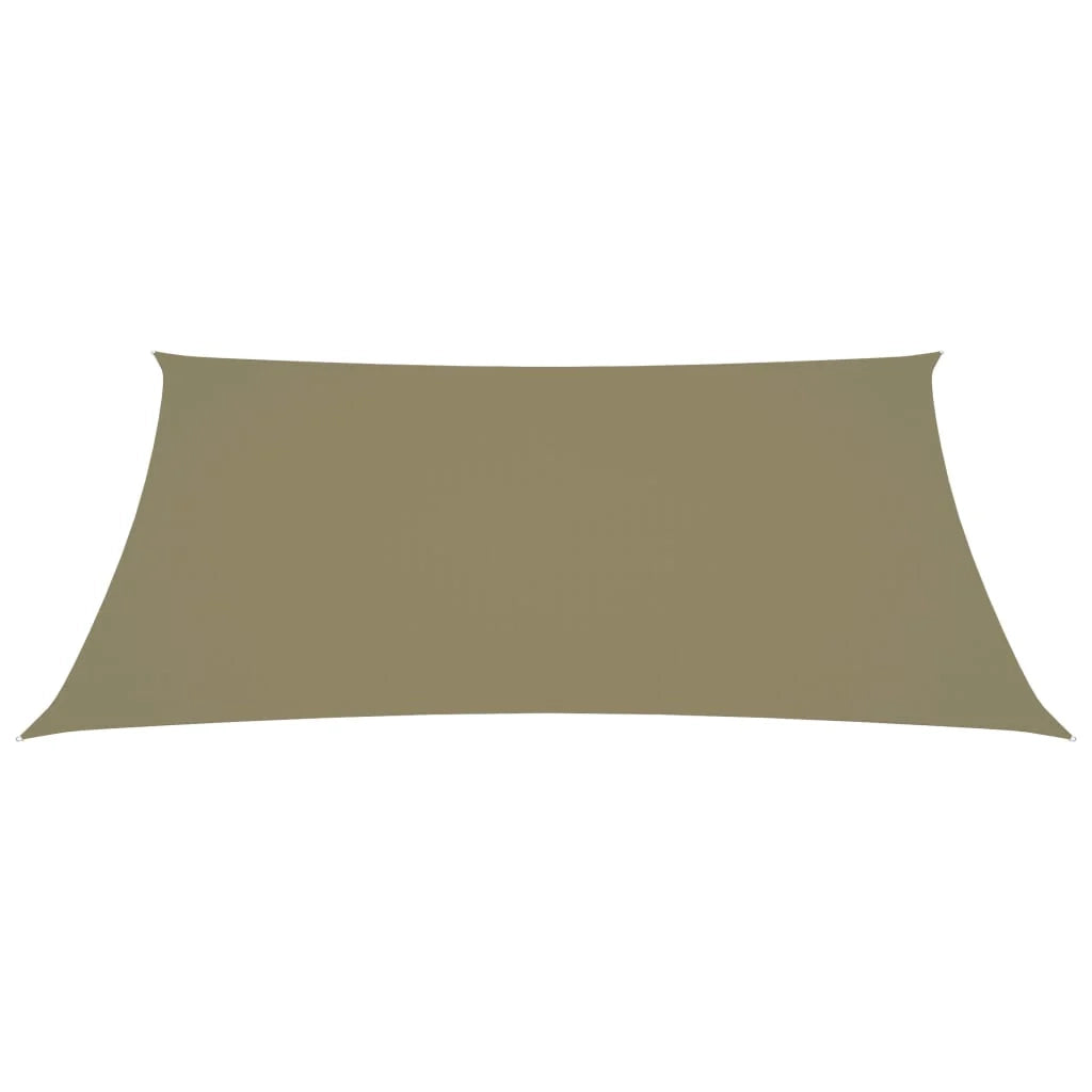 Vela ombreggiante/ombrellone rettangolare 3 x 5 m in tessuto Oxford beige 02_0009679