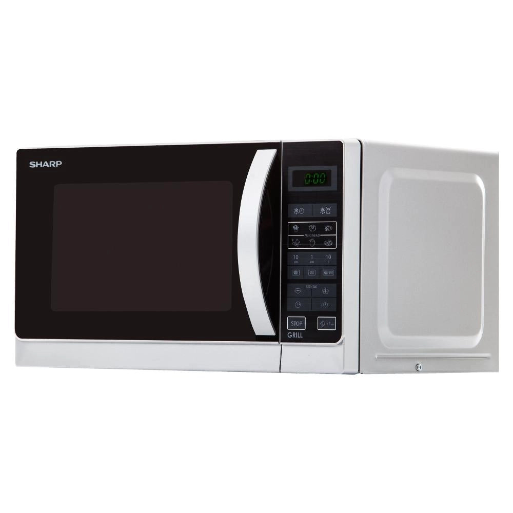 Forno A Microonde Sharp R 242INW 20 Litri 800 W (A25,7xL43,9xP35,8) Argento e Nero