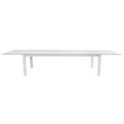 Tavolo Santorini 265/330/398X110 Bianco - Doppio Allungo Moia