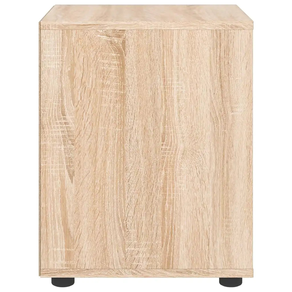 Comodino | Armadio da Notte | Mobiletto da notte VISNES Rovere Sonoma 45x40x50 cm in Legno Multistrato