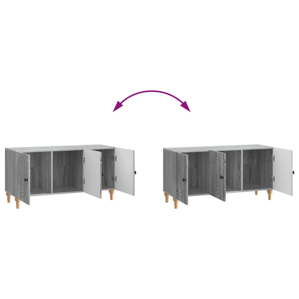 Mobile TV 99 x 34,5 x 50 cm Grigio Sonoma Legno ingegnerizzato 894261