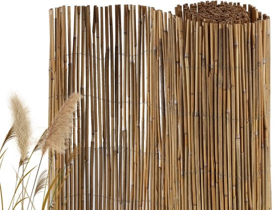 Rete di recinzione in rattan 150x600 cm, recinzione per giardino extra larga