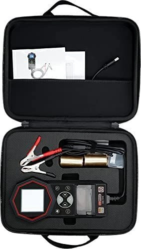 KS TOOLS 550.1649 Tester digitale per batterie 12V 24V con stampante integrata controllo stato batteria e sistema di carica colore Nero