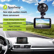 Supporto per dashcam con gomito sostituibile - Accessorio auto - Temperatura di funzionamento - Diametro 5,3 cm - Peso 30,8 g - Supporto per dashcam