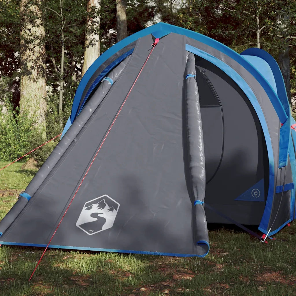 Tenda da Campeggio a Cupola per 2 Persone Blu Impermeabile 94340