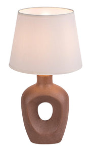 Lampada da tavolo Madelor 1xE14 marrone/beige Rabalux