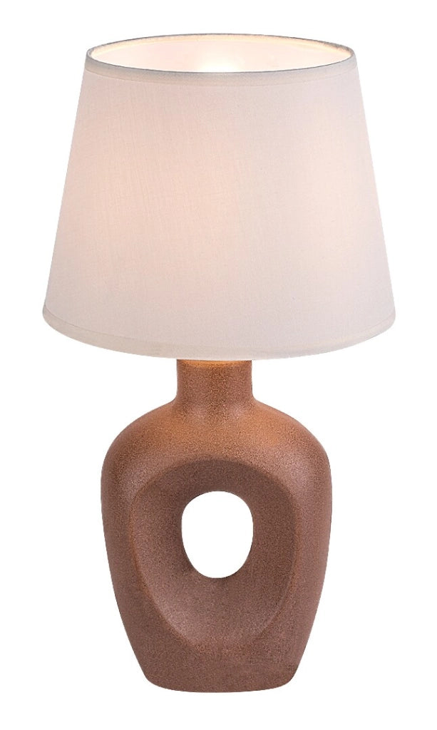 Lampada da tavolo Madelor 1xE14 marrone/beige Rabalux