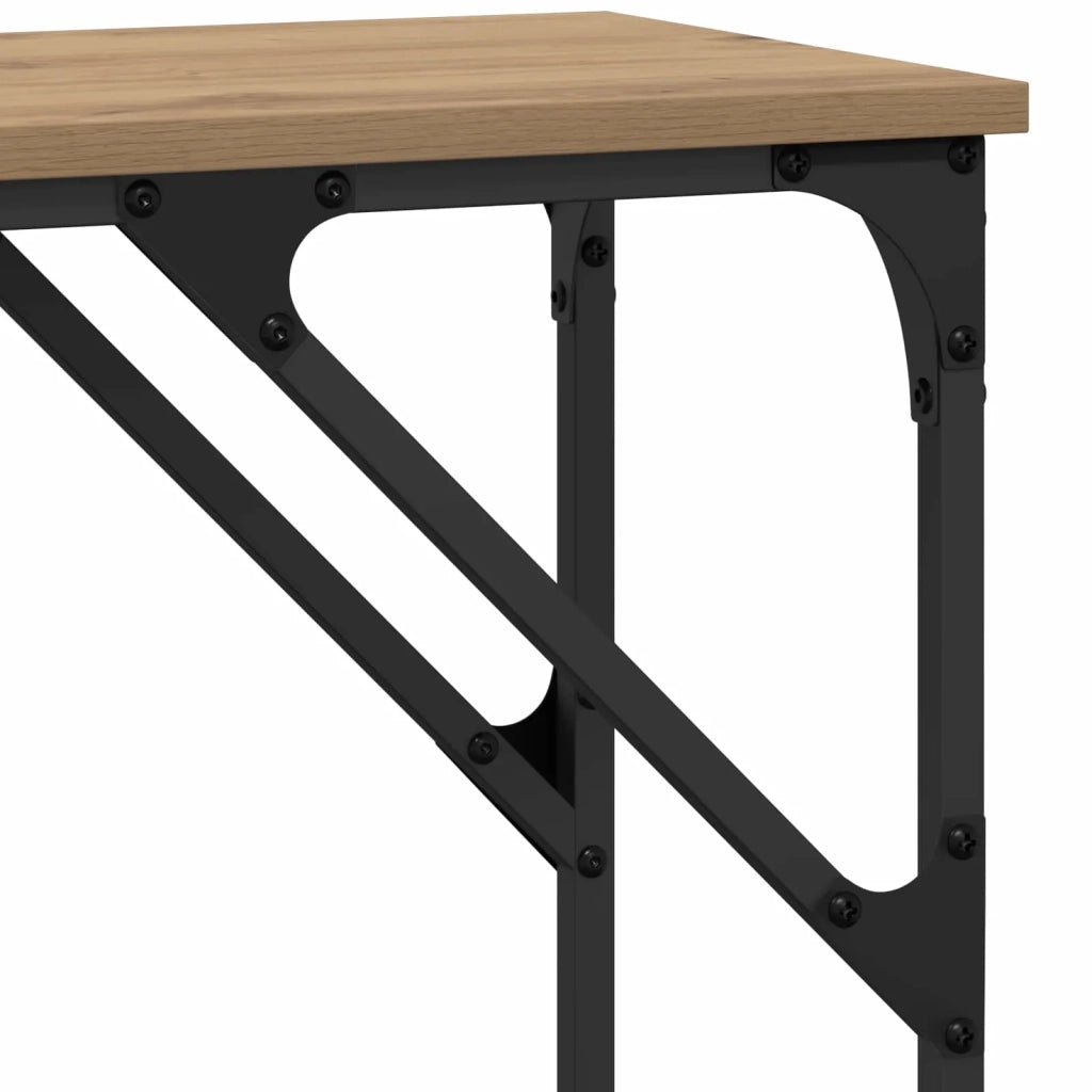 Tavolo consolle rovere artigianale 140 x 29 x 75 cm