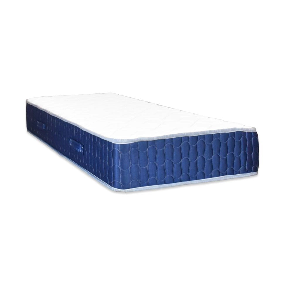 Materasso singolo 80x190x25H in schiuma poliuretanica e memory Palladio blu