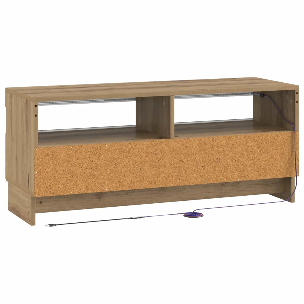 Mobile TV LED Rovere Artigianale Legno ingegnerizzato 896114