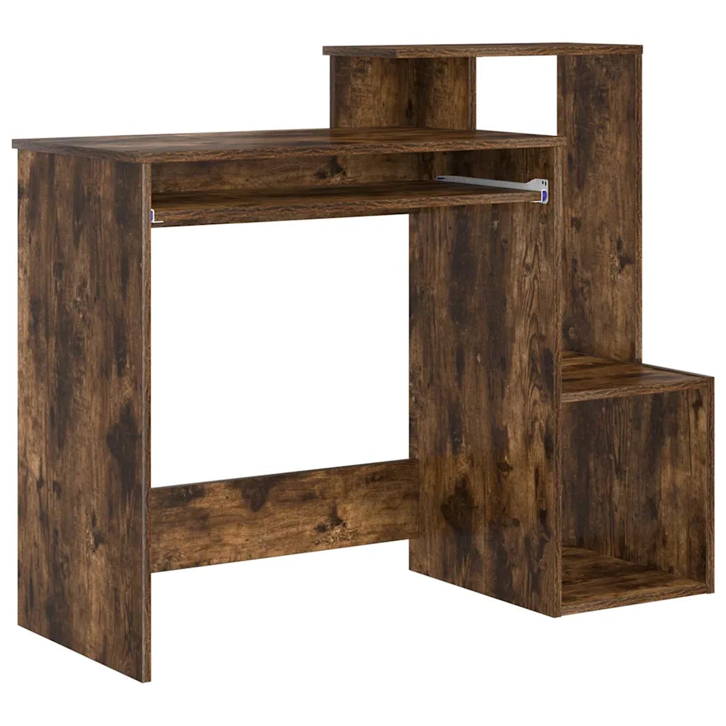 Scrivania | Tavolo da Ufficio Rovere fum¨¦ 106 x 41 x 88.5 cm Legno multistrato