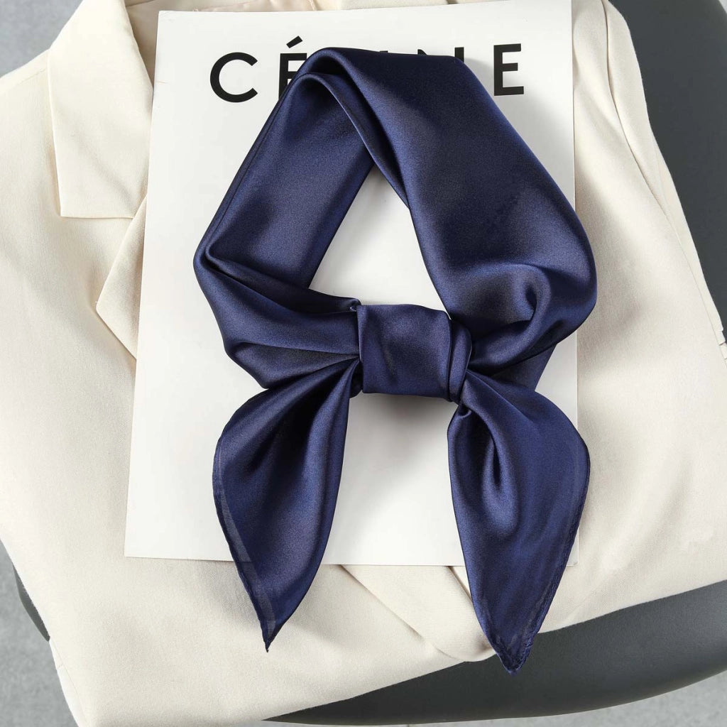Nuova sciarpa da donna in seta stampata, stile coreano, sciarpa decorativa alla moda e versatile.