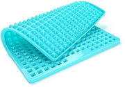 Mat di cottura in silicone con punte piramidali, mat di cottura riutilizzabile, cottura antiaderente, cottura con superficie ruvida, forma per biscotti per cani, resistente al calore, sicuro per l'alimentazione e (libero da BPA)
