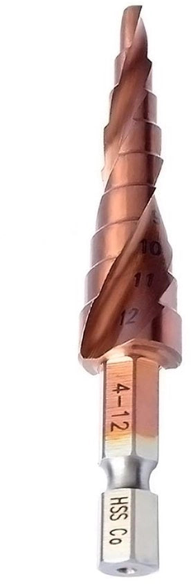 Furono - M35 multi-foro trapano a cobalto - 4-12mm - Duraturo e versatile - Trattamento a spirale - Ideale per metallo, plastico e legno - Ottimo per...