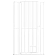 Porta per animali domestici extra alta con apertura da 77-104 cm-Porta facilmente percorribile per cucina porta Bianco