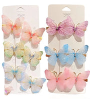 Vlinder Haarspeldi - 12 pezzi Spille per Capelli Accessori per Ragazze, Spille per Capelli con Glitter per Ragazze e Donne