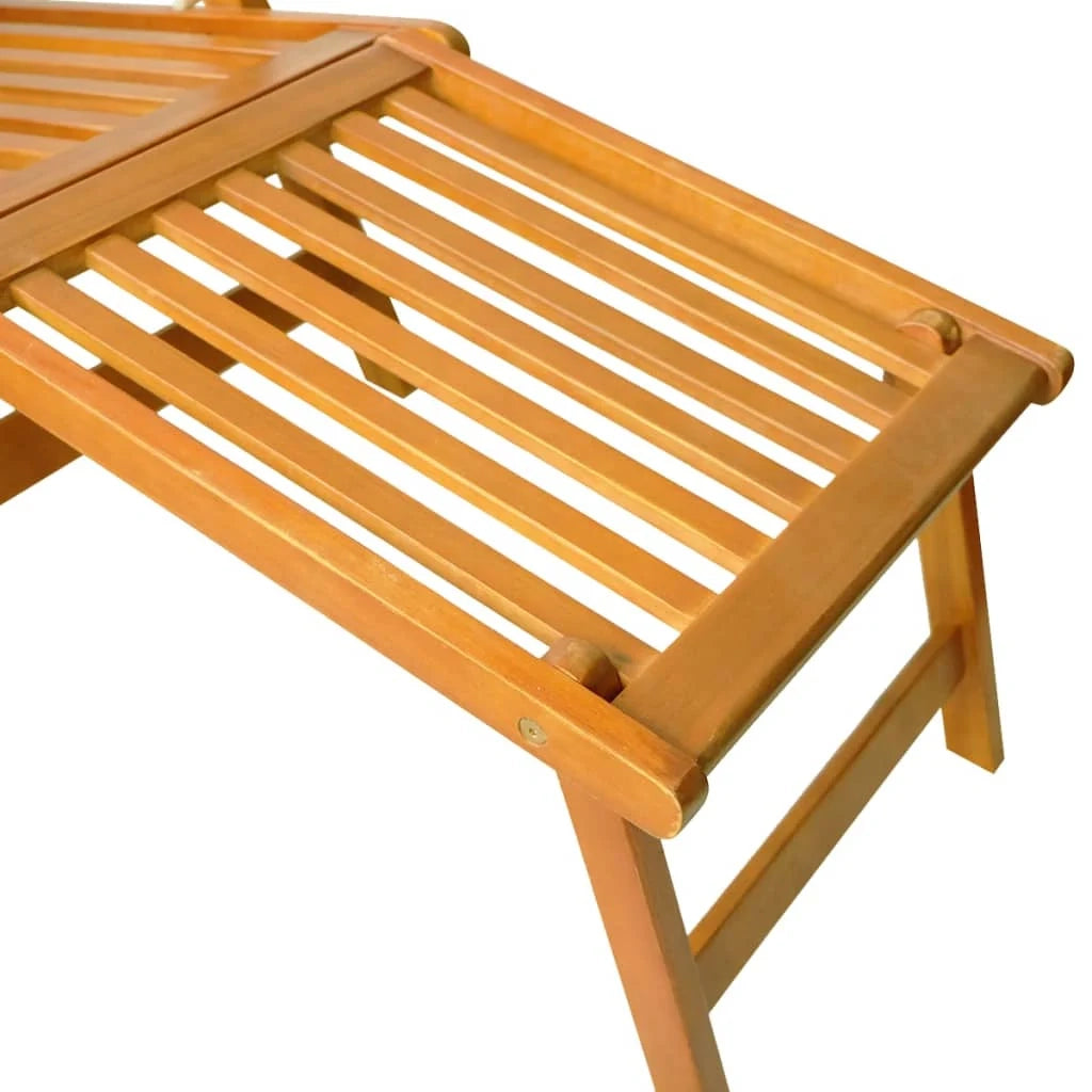 Sedie da esterno con poggiapiedi e tavolo 167 x 56 x 75 cm legno massello di acacia 02_0011918