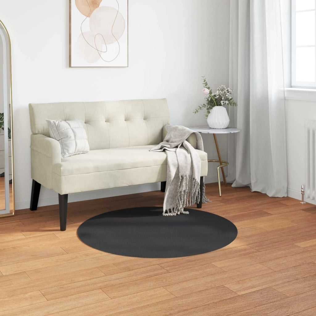 Tappeto antiscivolo in sintetica di coniglio OLITE Nero 42021734
