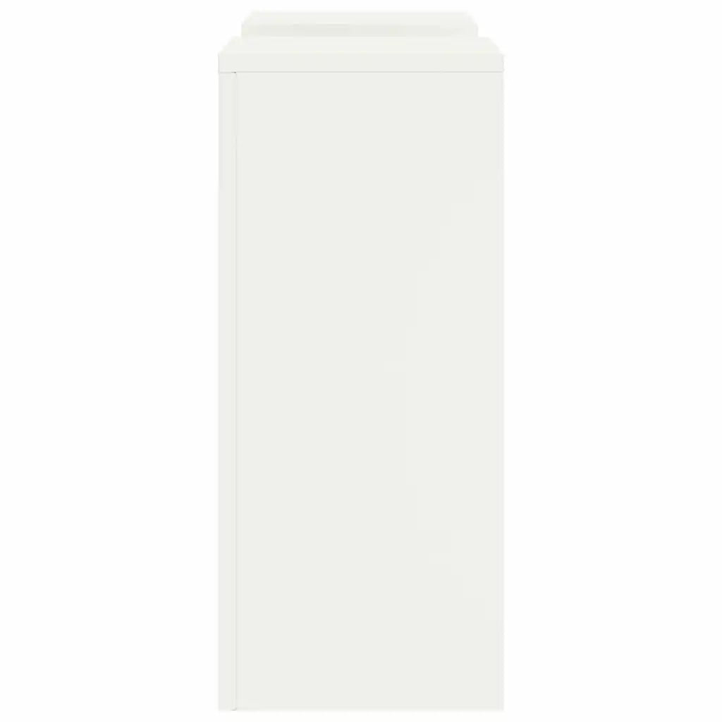 Supporto per piante 2 pcs Bianco 24 x 24 x 55 cm Acciaio 865814