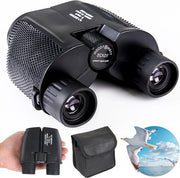 Binocolo HD Compattabile Leggero Professionale per l'Osservazione degli Uccelli, Eventi Sportivi e Concerti