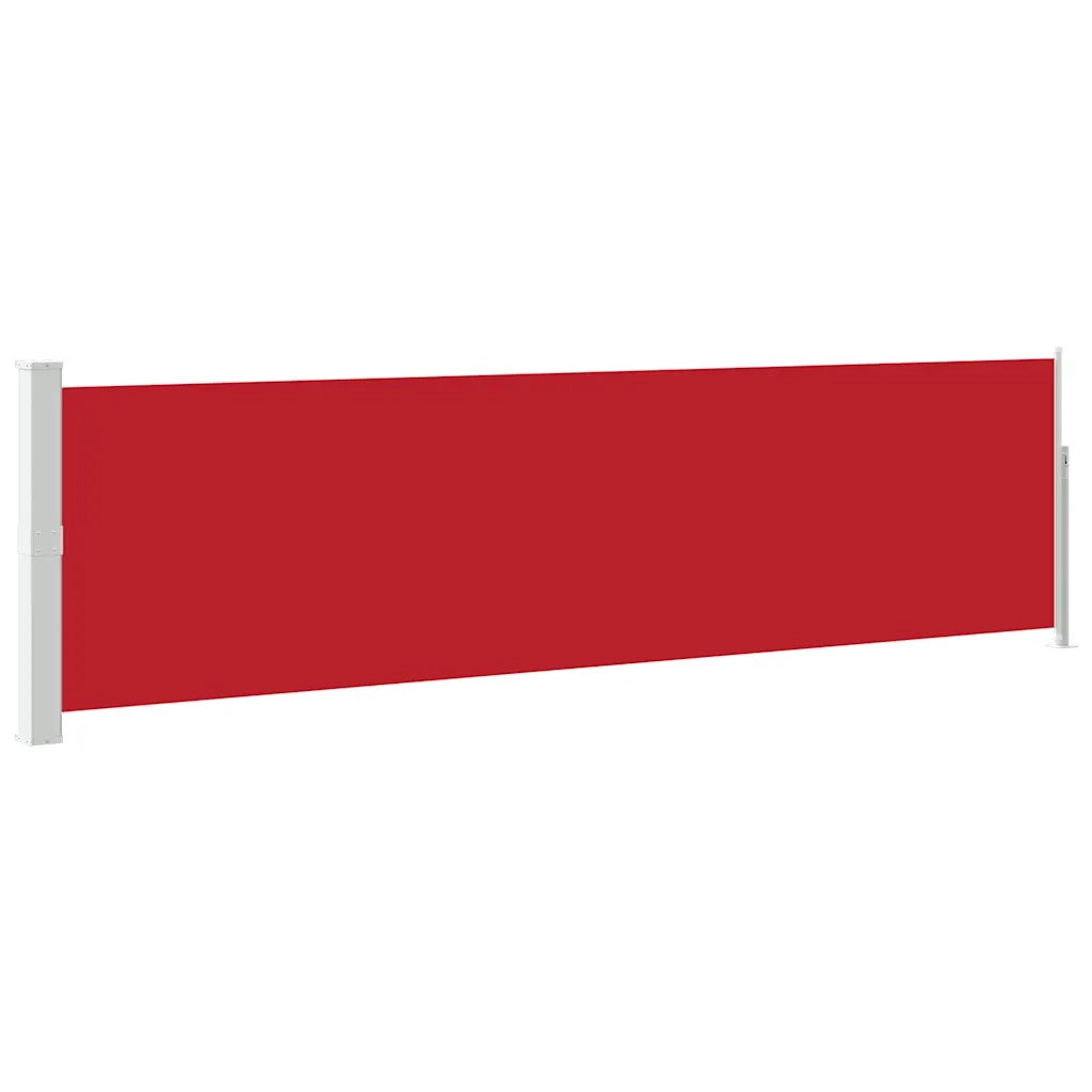 Tenda Laterale Retrattile per Patio 140x500 cm Rossa 48397