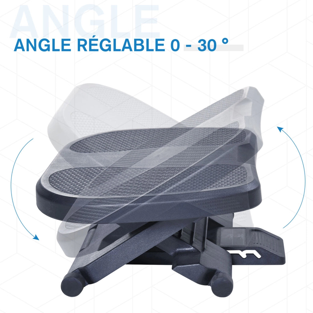 Poggiapiedi ergonomico regolabile ¨C zephmum ¨C Grigio 45x34 cm