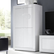 Mobile Contenitore a 4 ante Linea BASIC L 102 x H 162 x P 43, realizzato in legno 100% MADE IN ITALY, design moderno per cucina, sala da pranzo, soggiorno