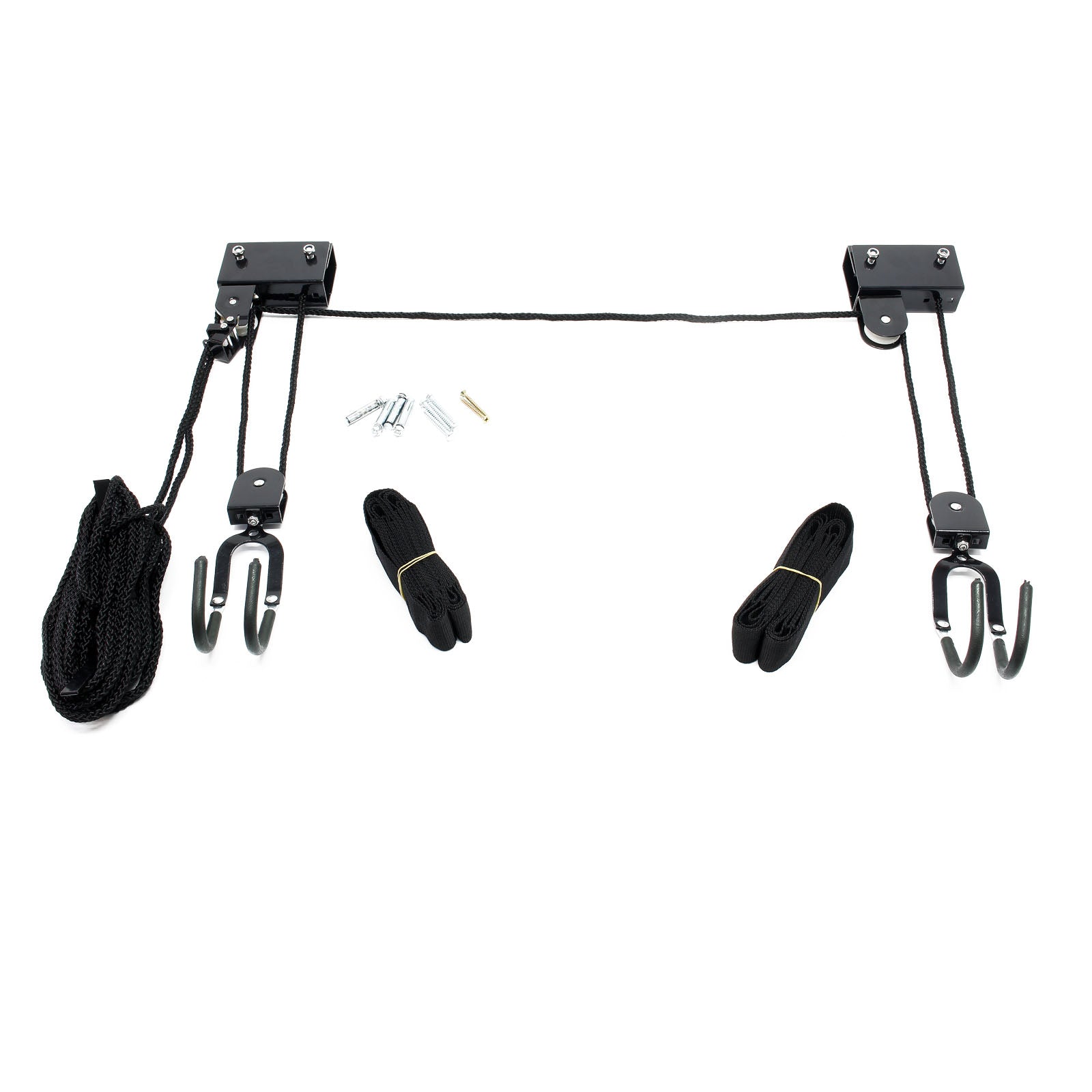 Sollevatore a soffitto per bici, canoe e kayak fino a 45 kg Supporto con gancio e carrucola