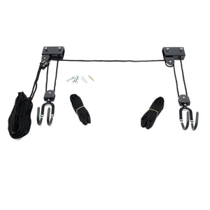 Sollevatore a soffitto per bici, canoe e kayak fino a 45 kg Supporto con gancio e carrucola