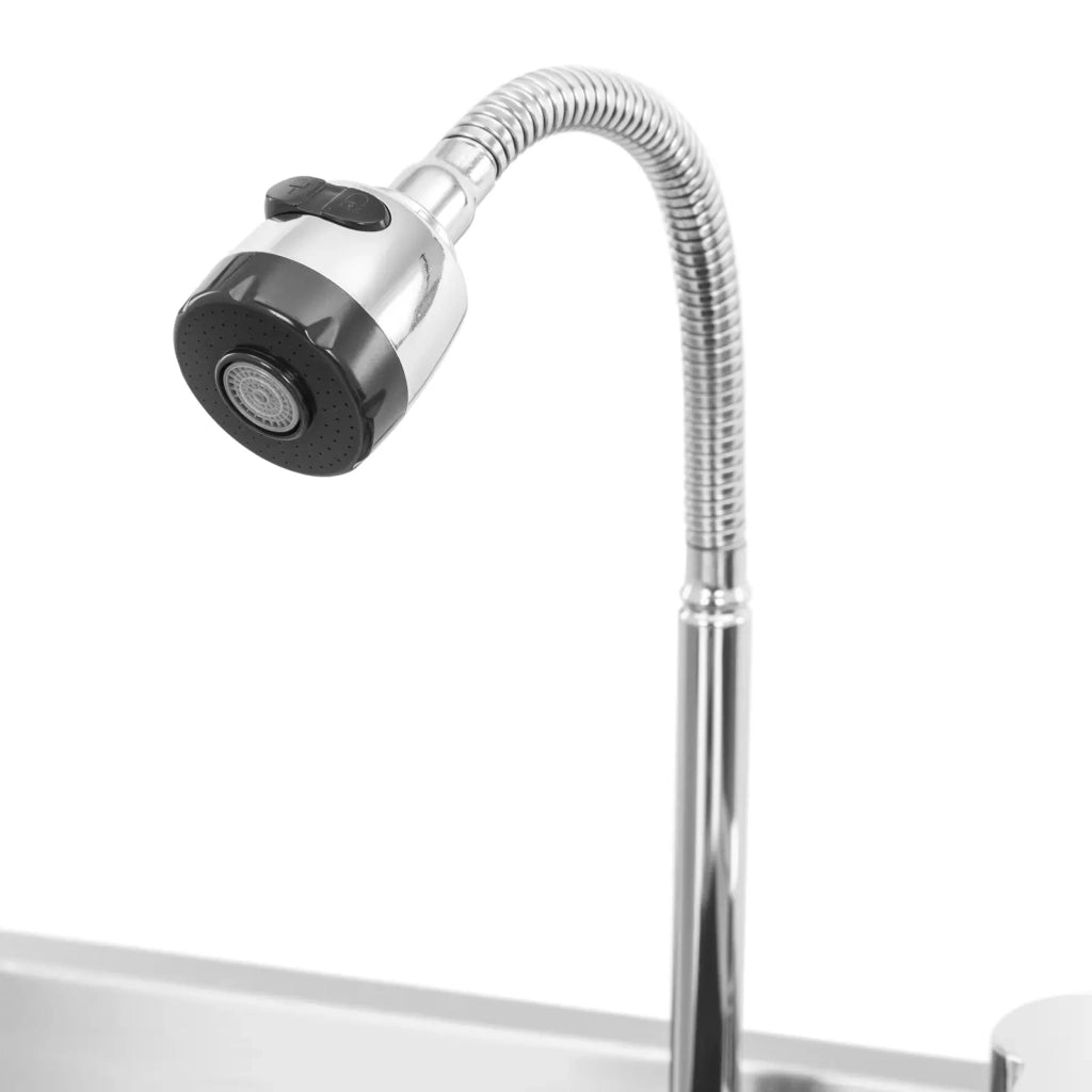 Stazione cocktail con vaschetta per il ghiaccio 4 bacinelle GN 1/9 lavabicchieri e portabottiglie in acciaio inox 14_0009947