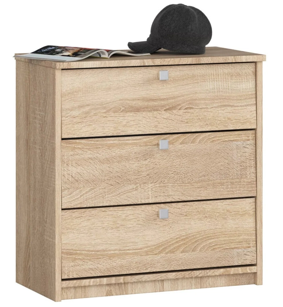 Scarpiera AKORD MINI Sonoma Quercia 60 cm 3 ante 60x31x62 cm