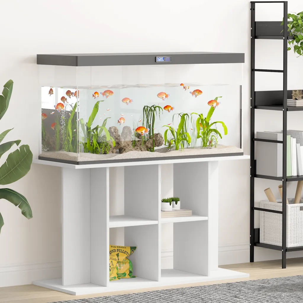 Supporto per Acquario 100x40x60 cm in Legno Multistrato Bianco CFW3095009