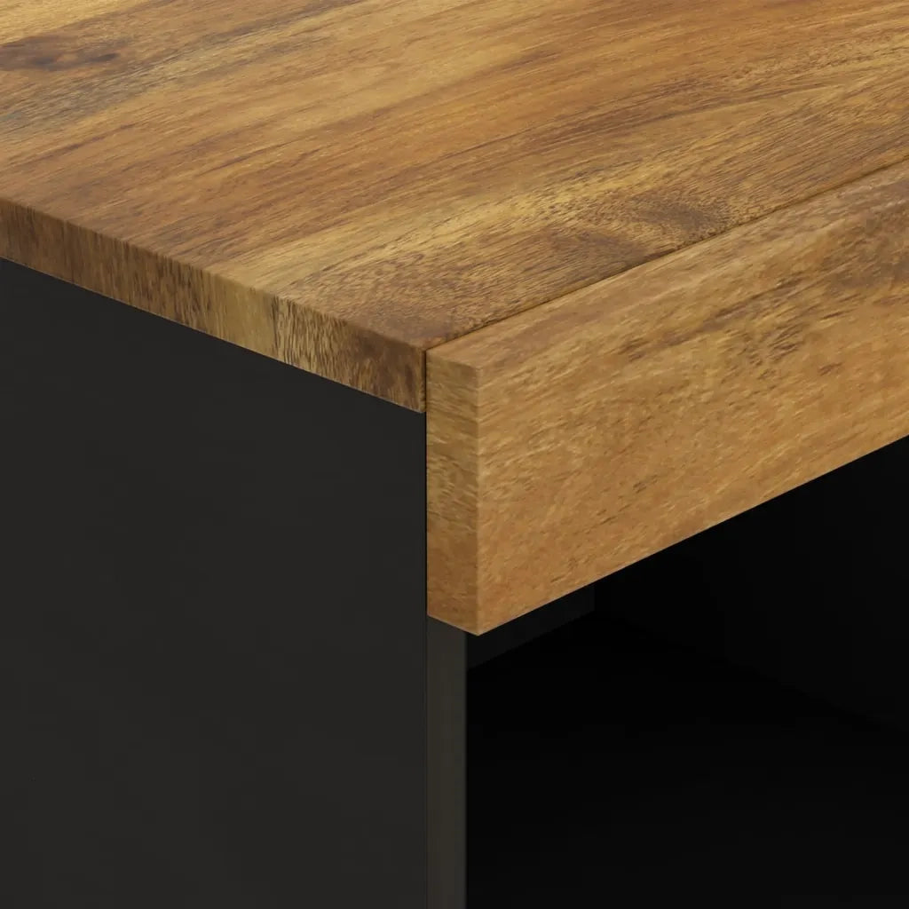 vidaXL Mobile Porta TV 85x33x43,5 cm in Legno Massello di Mango