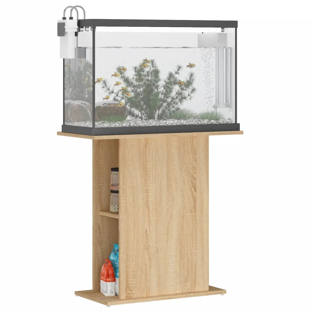 Supporto per acquario in rovere Sonoma 75x36x72,5 cm in legno ingegnerizzato 833650