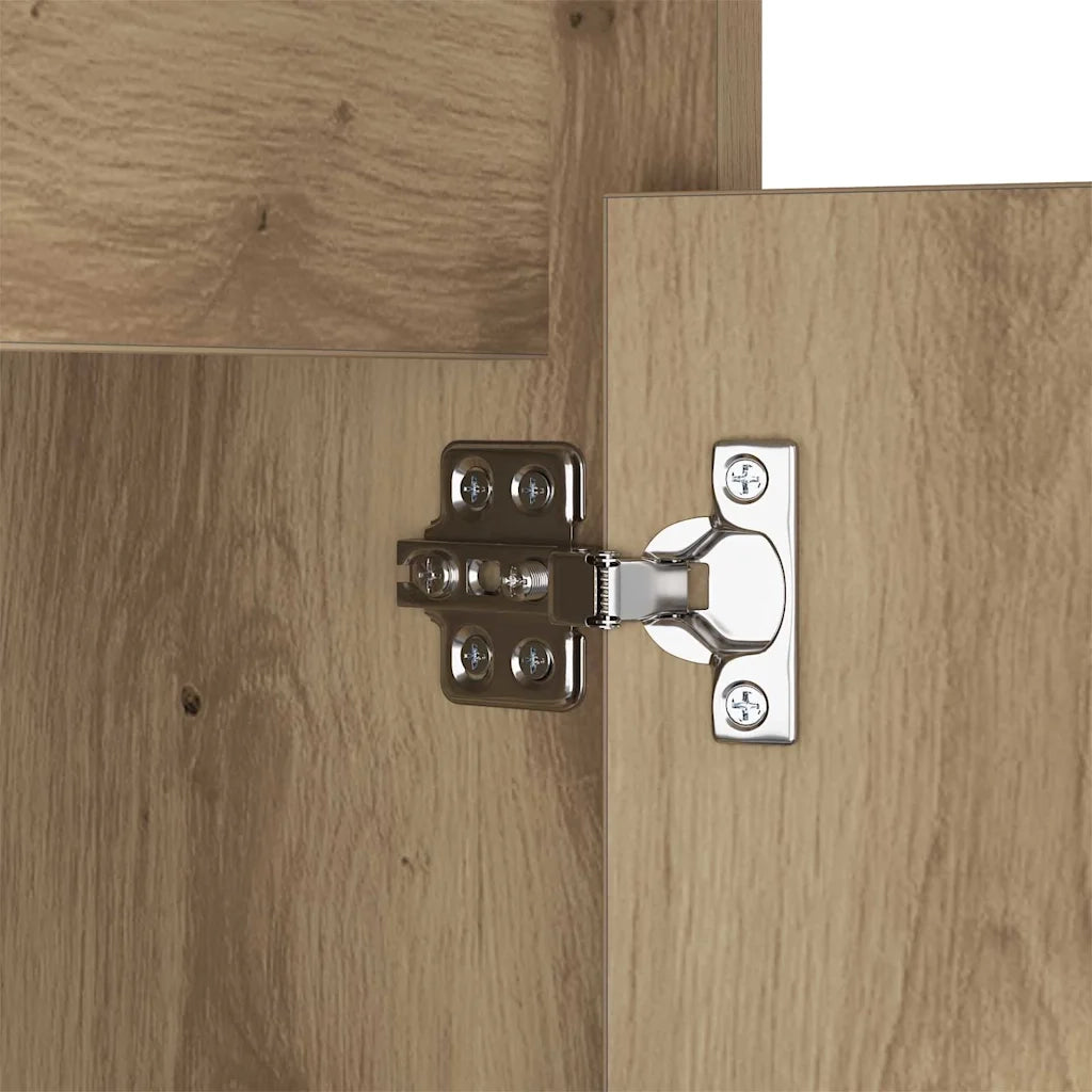 vidaXL Armadio da Letto LED 2 pcs rovere artigianale 38 x 34 x 61 cm