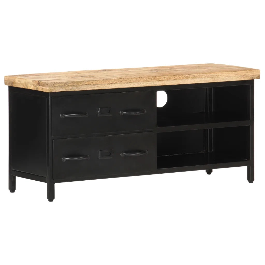 Mobile Porta TV 90x30x41 cm in Legno di Mango Grezzo cod mxl 23618