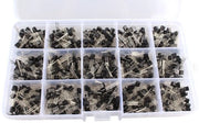 Kit di Transistori TO-92 - 15 Tipi - 600 Pezzi Assortito - Ideale per Progetti di Elettronica - NPN PNP - Adatto per Principianti - Compatibile con Progetti di Elettronica per Hobby