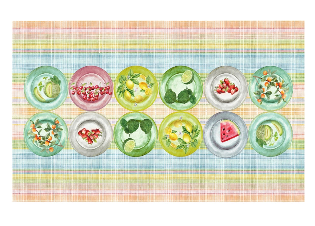 Tovaglia Copritavolo Cucina 100% Cotone Digitale Disegno Pic-Nic GI - 150x250 - Pic-Nic