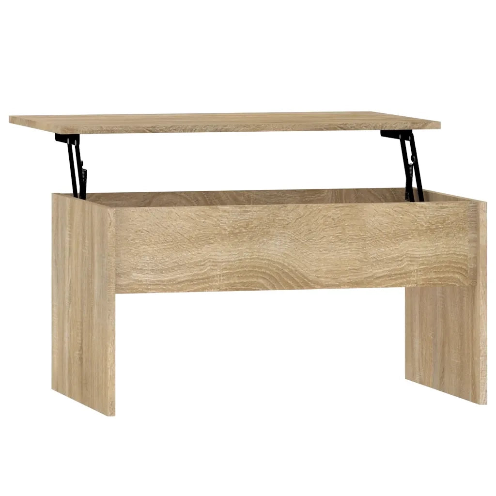 Tavolino Salotto-Tavolino da soggiorno-Tavolo Rovere Sonoma 80x50,5x41,5cm Legno Multistrato