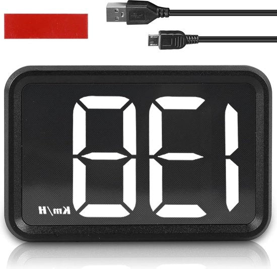 Display di Testa HUD Contachilometri Digitale Velocità GPS Chip Beidou per Motocicletta, Furgone e Auto