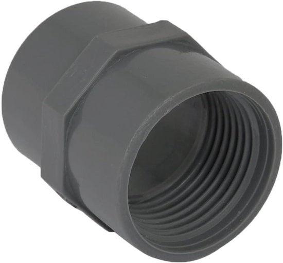 Adattatore femmina in PVC, 32mm, grigio, connettore a filo - Connettore acqua impermeabile