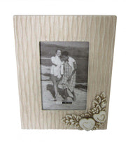 Portafoto 10x15 Shabby Chic Rettangolare 17,5x2,5x22,5 h cm in MDF Tortora