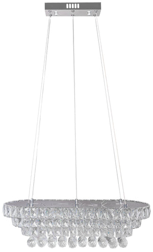 Lampada Da Soffitto Cristallo Led 102w Telecomando App417-cp